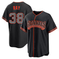 Perkns SF.Giants #38 Robbie Ray Player Black Alternate Limited Stitched Jerseys