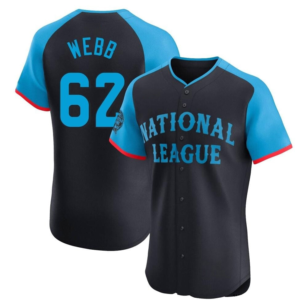 Perkns SF.Giants #62 Logan Webb Player Navy National League All-Star Home Limited Elite Stitched Jerseys