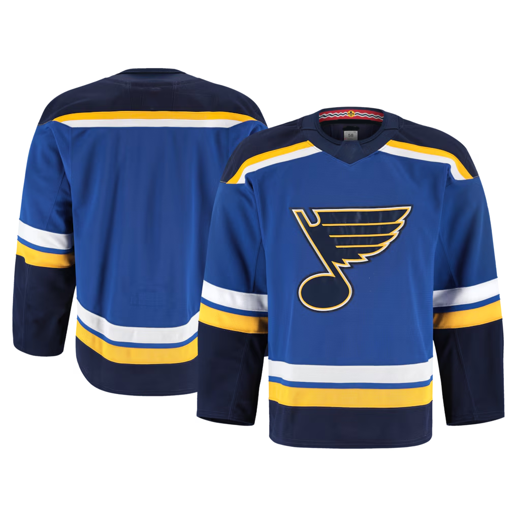 Perkns St.L.Blues Blue Alternate Authentic Pro Jerseys