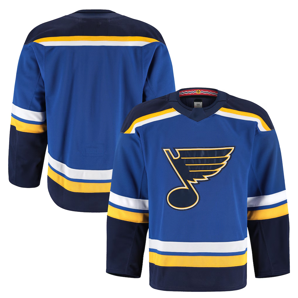 Perkns St.L.Blues Blue Home Authentic Pro Jerseys