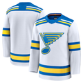 Perkns St.L.Blues White Away Premium Jerseys