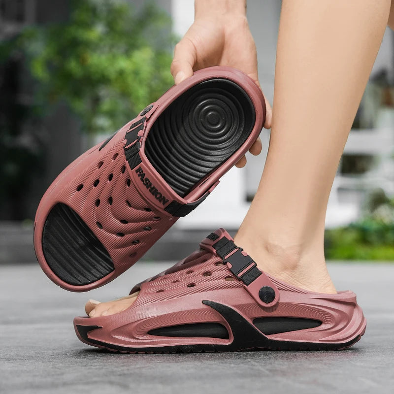 Summer Casual Men's Slippers Beach Clogs Outdoor Sandals Fashion EVA Soft Slides Men Water Garden Shoes Male House Slippers