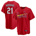 Perkns St. Louis Cardinals #21 Lars Nootbaar Player Red Home Game Stitched Jerseys