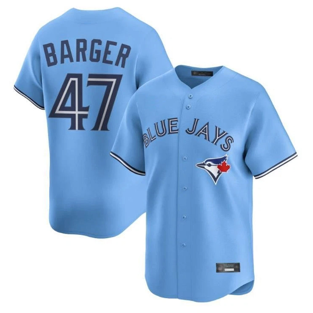 Perkns T.Blue Jays #47 Addison Barger Player Blue Replica Stitched Jerseys