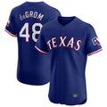 Perkns T.Rangers #48 Jacob deGrom Player Royal Elite Home Limited Stitched Jerseys