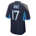 Perkns T.Titans #17 Chimere Dike Navy Team Game Stitched Jerseys