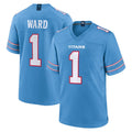 Perkns T.Titans #1 Cameron Ward Player Light Blue 2026 Game Home Stitched Jerseys