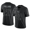 Perkns T.Titans #20 Tony Pollard Player Black RFLCTV Limited Stitched Jerseys