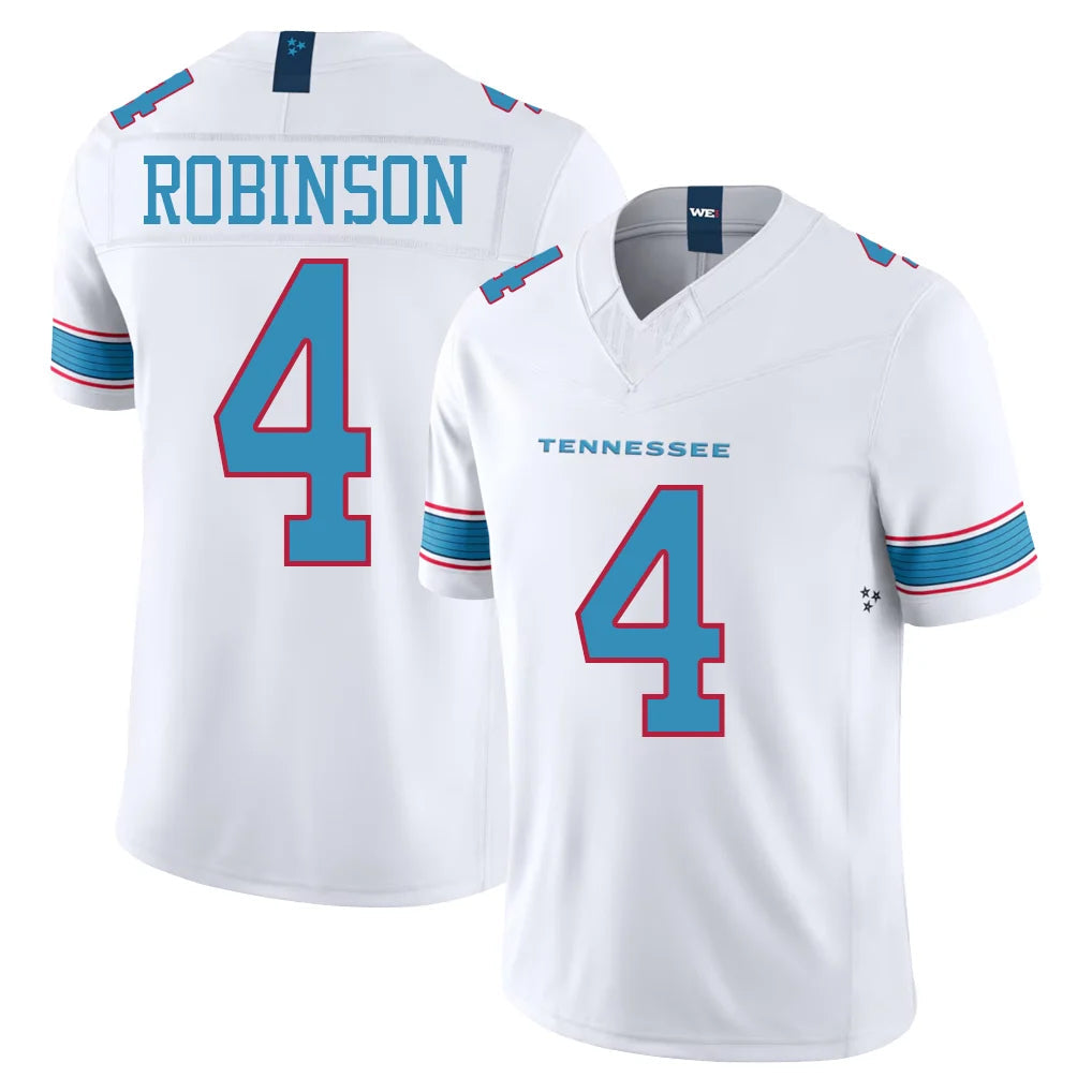 Perkns T.Titans #4 Wan'Dale Robinson Player White Limited Vapor F.U.S.E. Home Game Stitched Jerseys