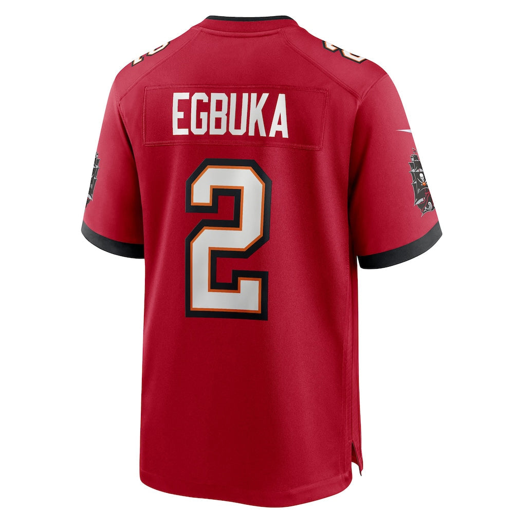 Perkns TB.Buccaneers #2 Emeka Egbuka Player Red Home Game Stitched Jerseys