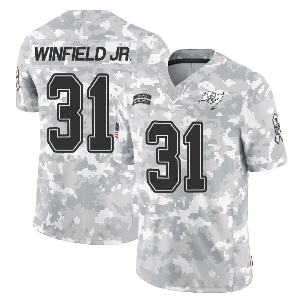 Perkns TB.Buccaneers #31 Antoine Winfield Jr. Player Arctic Camo Limited Salute To Service Home Game Stitched Jerseys