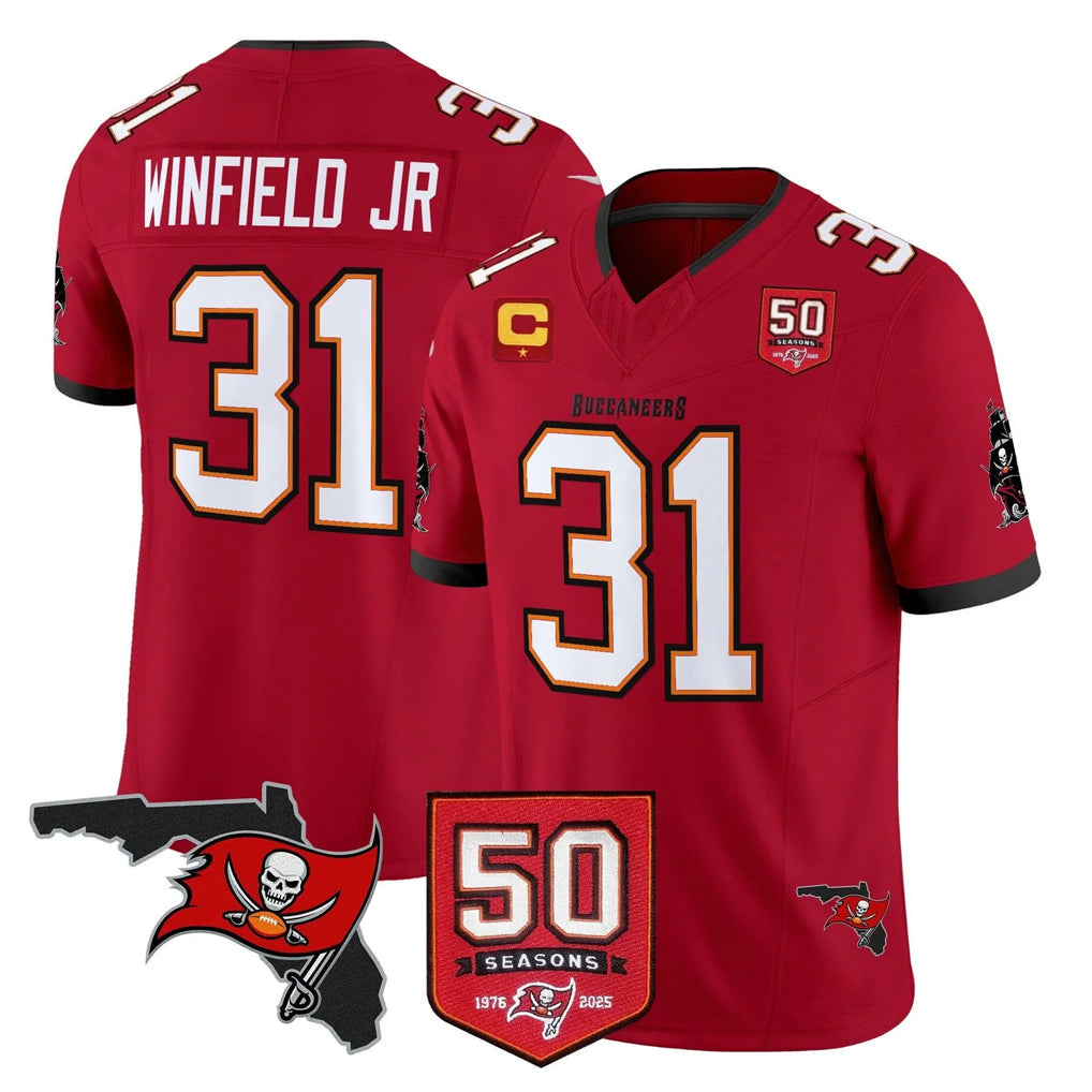 Perkns TB.Buccaneers #31 Antoine Winfield Jr. Player Red Limited 2026 Season Vapor F.U.S.E. Home Game Stitched Jerseys
