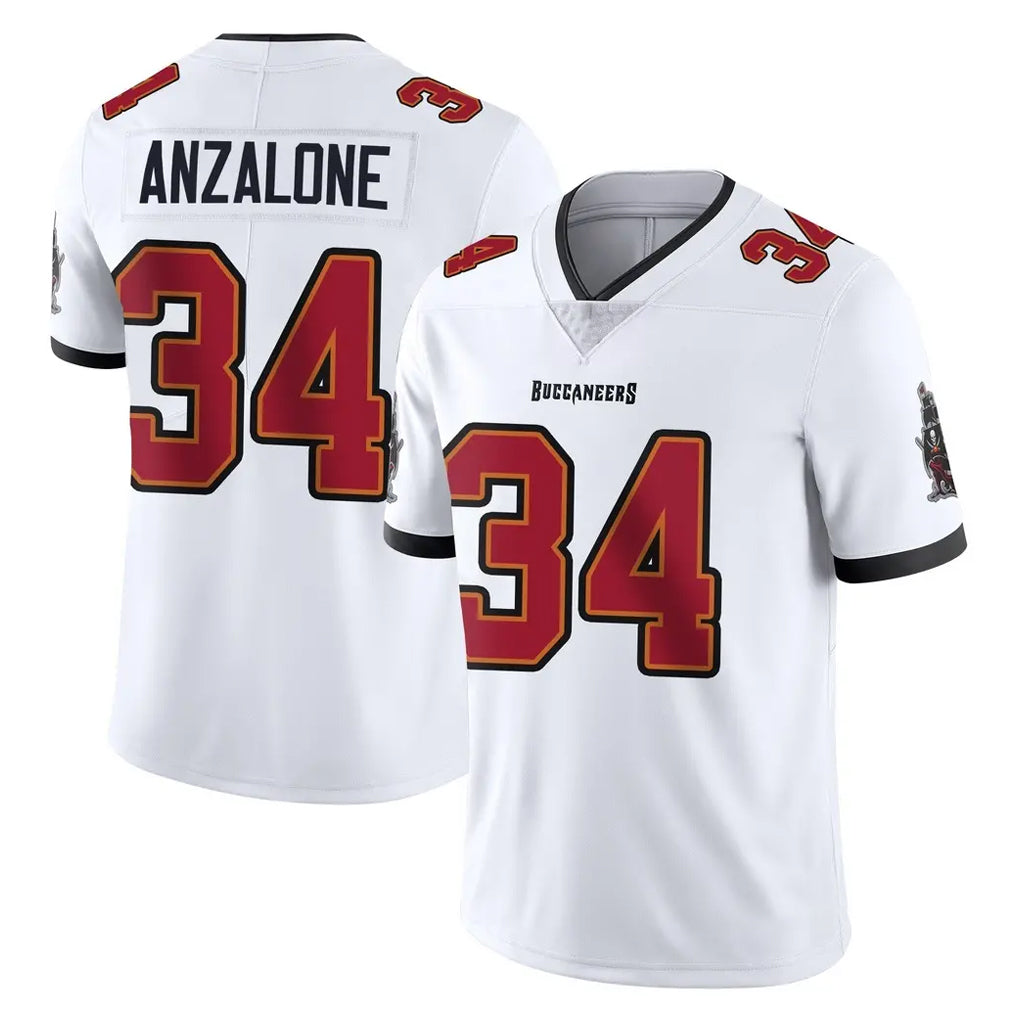 Perkns TB.Buccaneers #34 Alex Anzalone Player White Limited Vapor Untouchable Home Game Stitched Jerseys