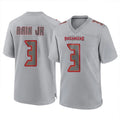 Perkns TB.Buccaneers #3 Rueben Bain Jr. Player Gray Atmosphere Fashion Home Game Stitched Jerseys