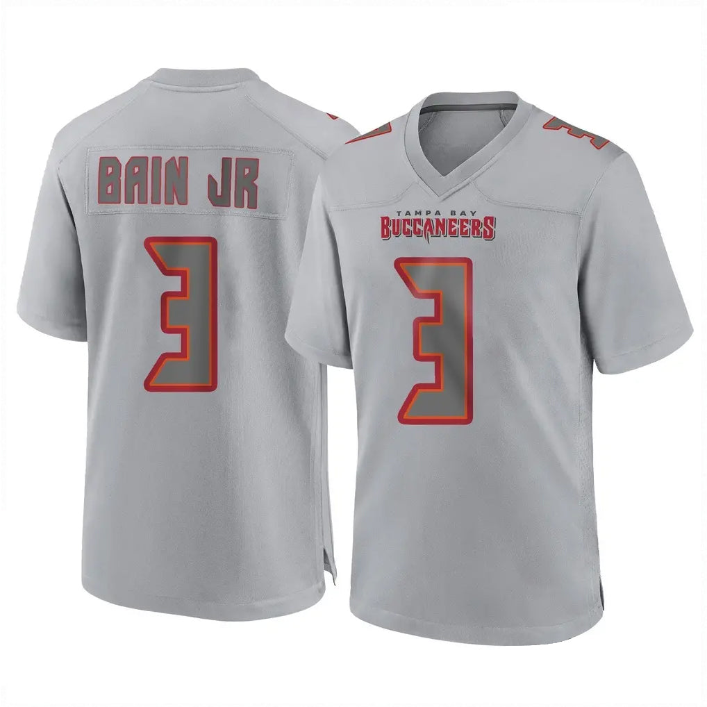 Perkns TB.Buccaneers #3 Rueben Bain Jr. Player Gray Atmosphere Fashion Home Game Stitched Jerseys