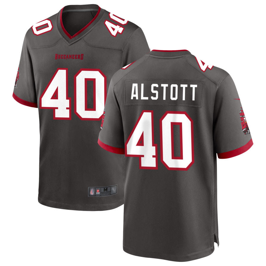 Perkns TB.Buccaneers #40 Mike Alstott Player Pewter Game Stitched Jerseys