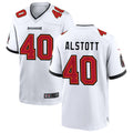 Perkns TB.Buccaneers #40 Mike Alstott Player White Home Game Stitched Jerseys