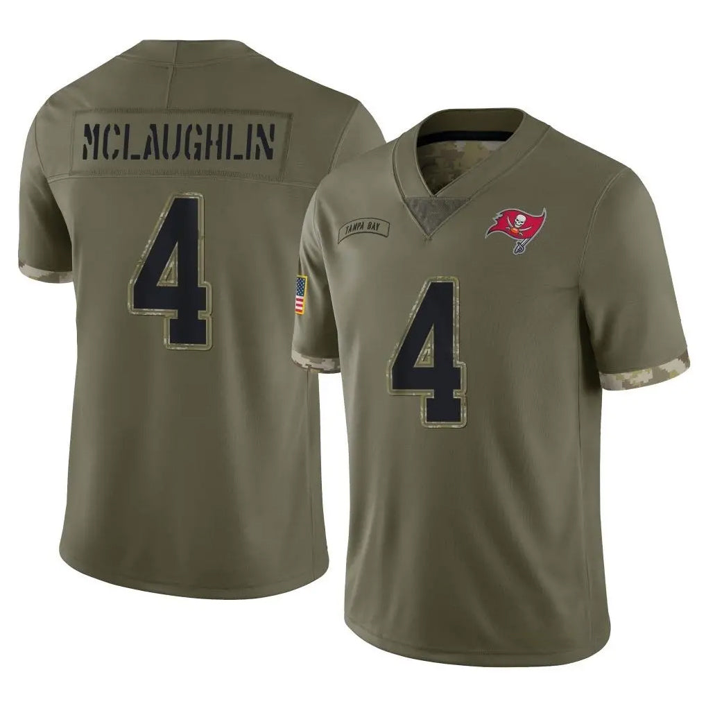 Perkns TB.Buccaneers #4 Chase McLaughlin Player Olive Limited Salute To Service Home Game Stitched Jerseys
