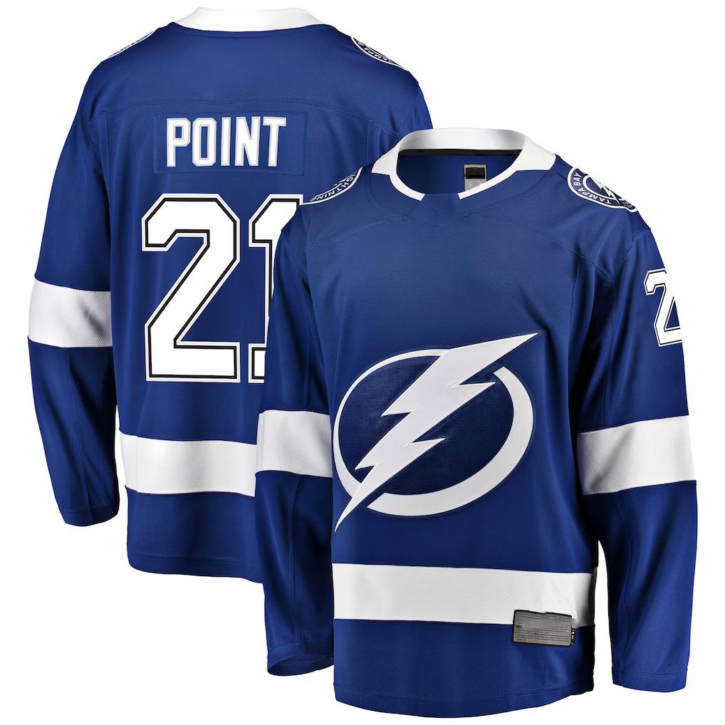 Perkns TB.Lightning #21 Brayden Point Blue Breakaway Jerseys