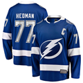Perkns TB.Lightning #77 Victor Hedman Blue Home Captain Patch Breakaway Jerseys