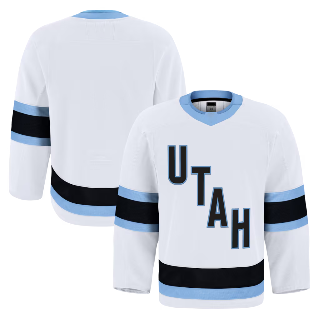 Perkns U.Mammoth White Away Authentic Pro Jerseys