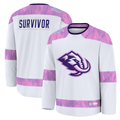 Perkns U.Mammoth White Hockey Fights Cancer Survivor Practice Jerseys