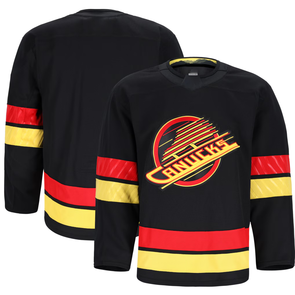 Perkns V.Canucks Black Alternate Authentic Pro Jerseys