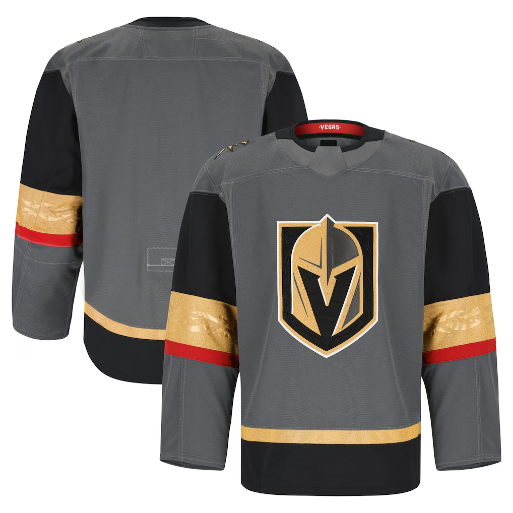 Perkns V.Golden Knights Gray Alternate Authentic Pro Jerseys