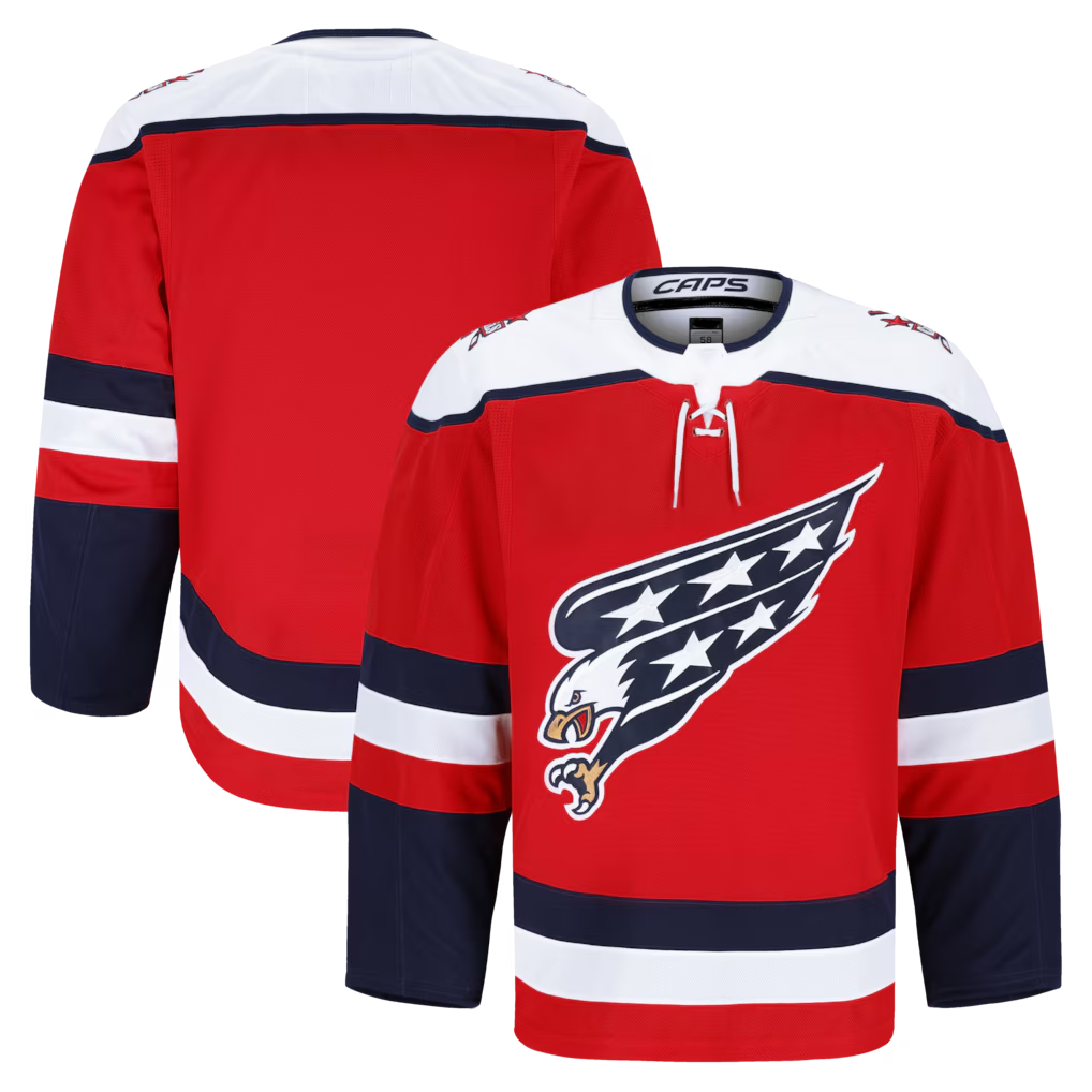 Perkns W.Capitals Red Alternate Authentic Pro Jerseys