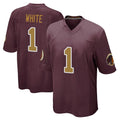 Perkns W.Commanders #1 Rachaad White Player Burgundy Alternate Home Game Stitched Jerseys