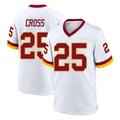 Perkns W.Commanders #25 Nick Cross Player White Home Game Stitched Jerseys