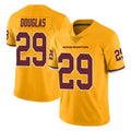 Perkns W.Commanders #29 Rasul Douglas Player Gold Limited Color Rush Home Game Stitched Jerseys