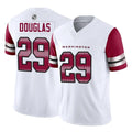 Perkns W.Commanders #29 Rasul Douglas Player White Vapor F.U.S.E. Limited Home Game Stitched Jerseys