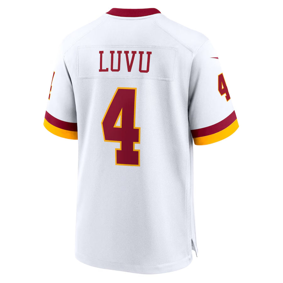 Perkns W.Commanders #4 Frankie Luvu Player White Game Football Jerseys