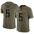 Perkns W.Commanders #5 Jayden Daniels Player Olive Salute To Service Limited Stitched Jerseys