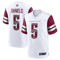 Perkns W.Commanders #5 Jayden Daniels White 2024 Draft First Round Pick Player Game Stitched Jerseys