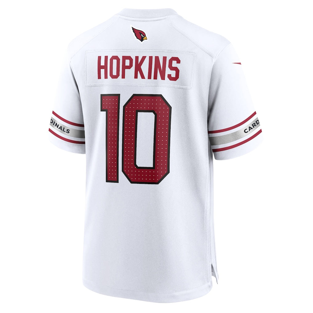 Perkns A.Cardinals #10 DeAndre Hopkins White Game Player Jersey