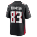 Perkns A.Falcons #83 Deven Thompkins Black Team Game Jersey