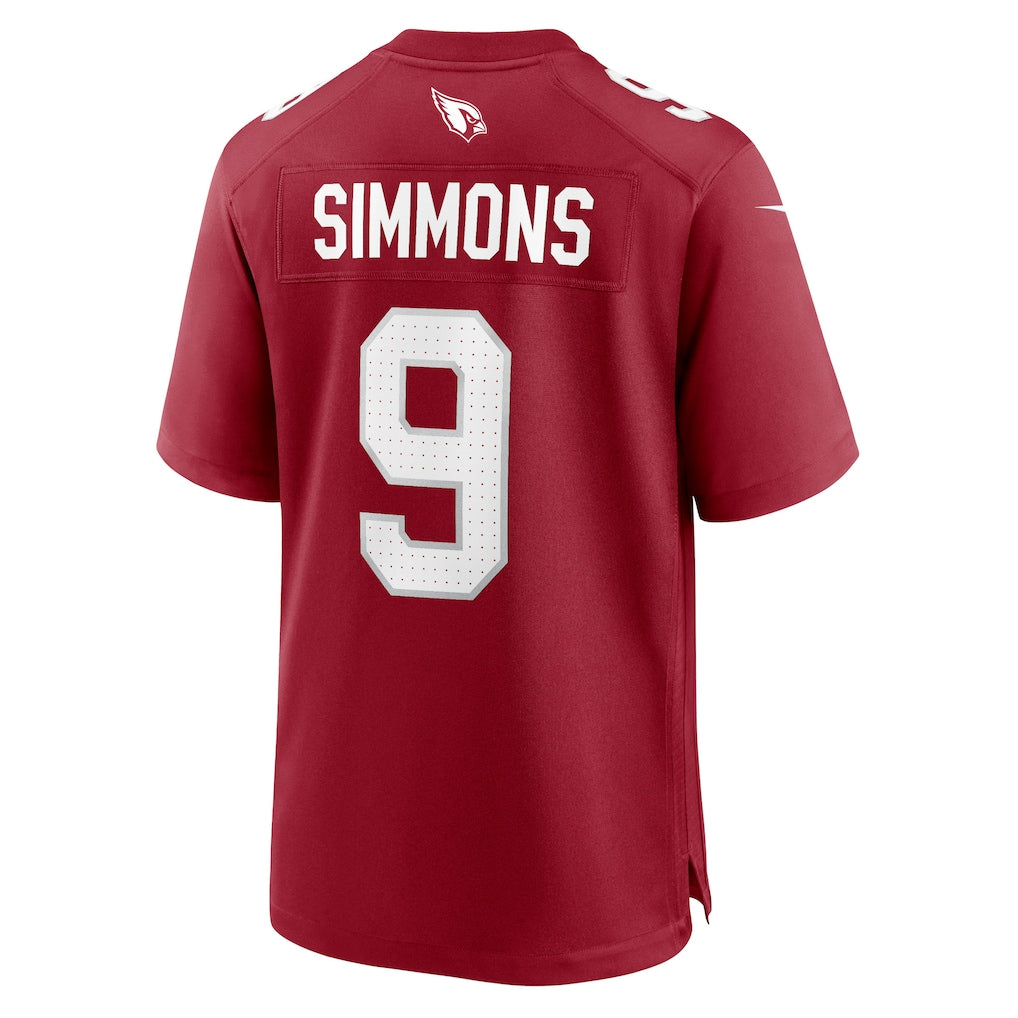 Perkns A.Cardinals #9 Isaiah Simmons Cardinal Team Game Jersey