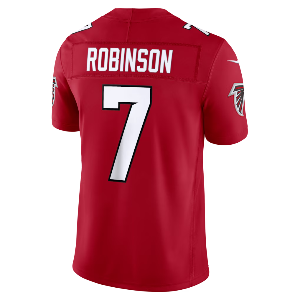 Perkns A.Falcons #7 Bijan Robinson Red Vapor F.U.S.E. Limited Stitched Jerseys