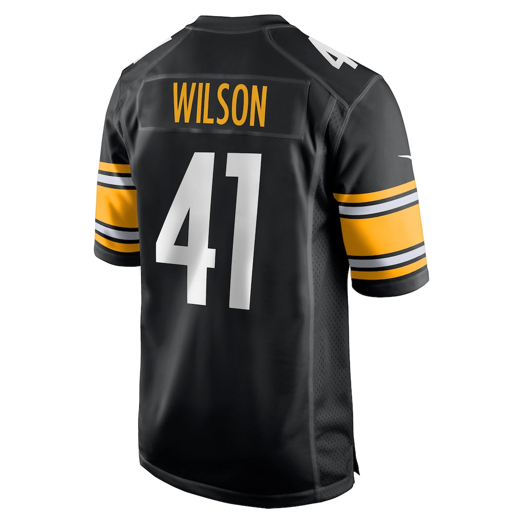 Perkns P.Steelers #41 Payton Wilson Black Game Jersey