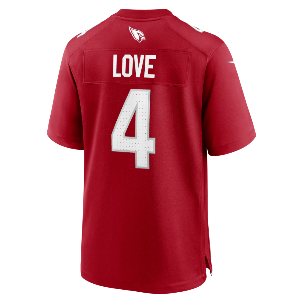 Perkns A.Cardinals #4 Jeremiyah Love Red Game Player Stitched Jerseys