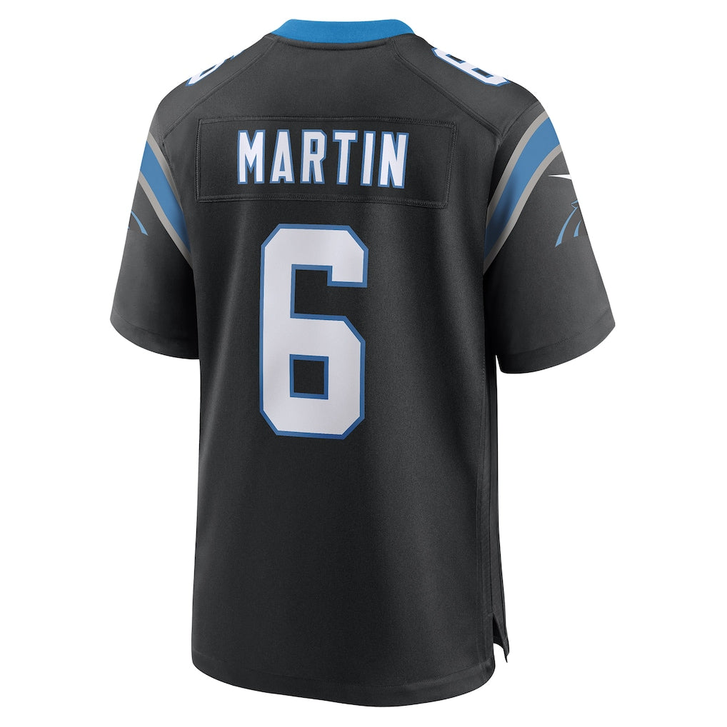 Perkns C.Panthers #6 Sam Martin Black Team Game Jersey