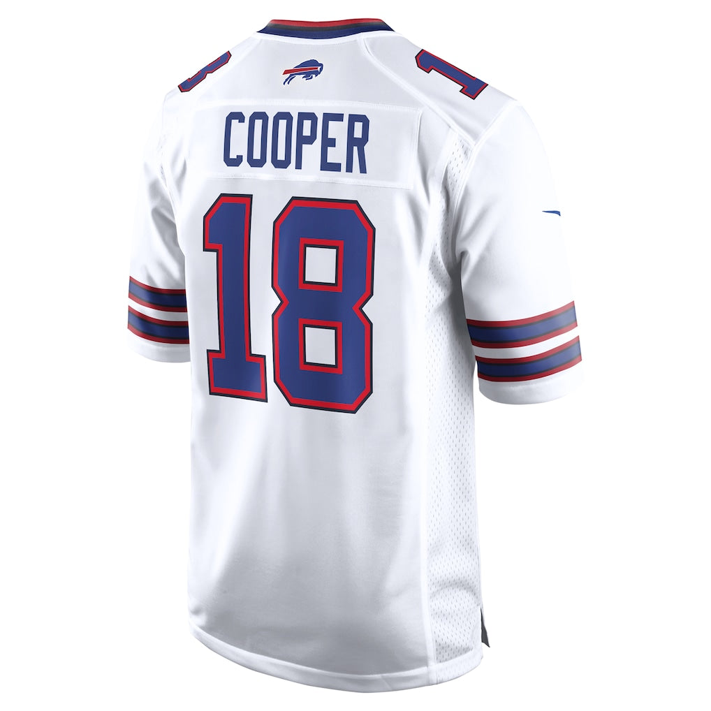 Perkns B.Bills #18 Amari Cooper White Game Jersey