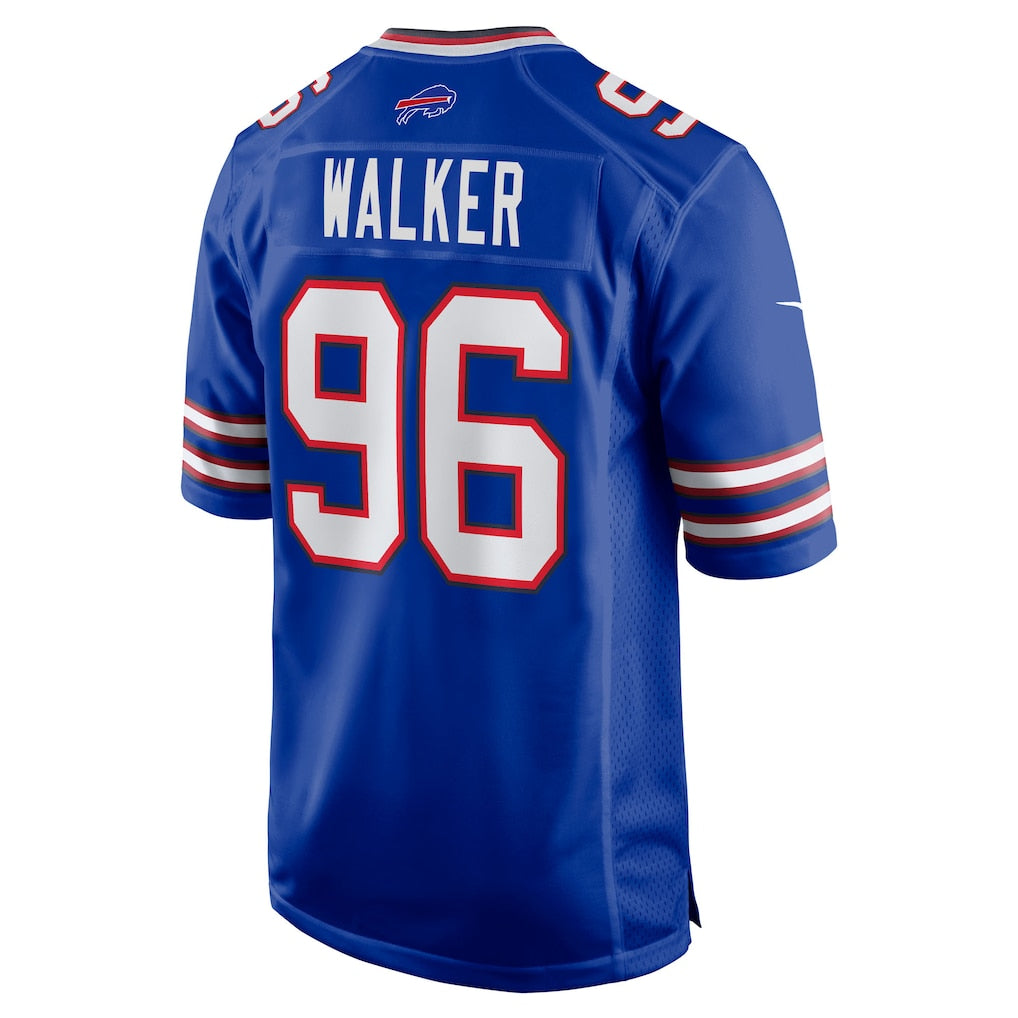 Perkns B.Bills #96 Deone Walker Royal Team Game Jersey