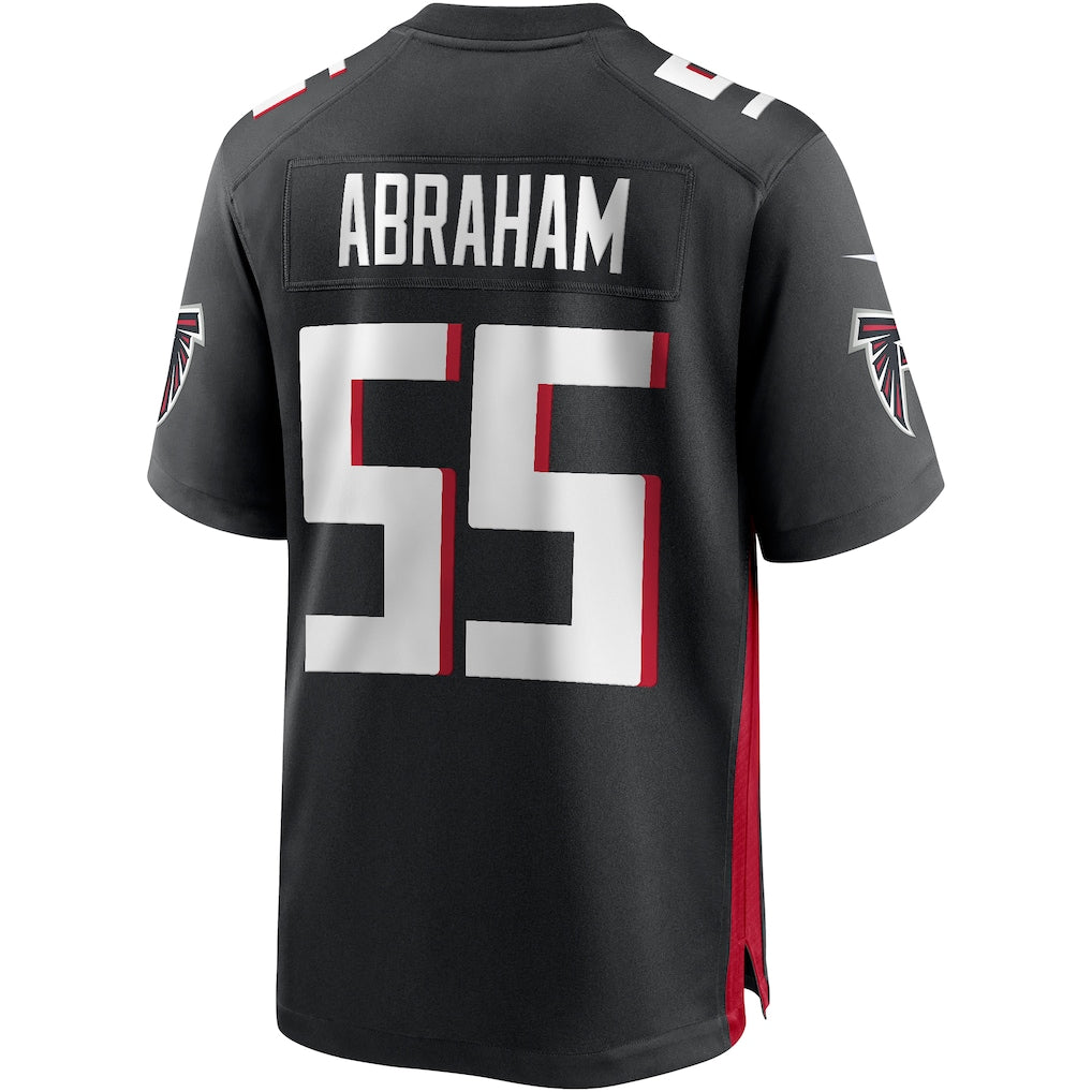 Perkns A.Falcons #55 John Abraham Black Game Retired Player Jersey