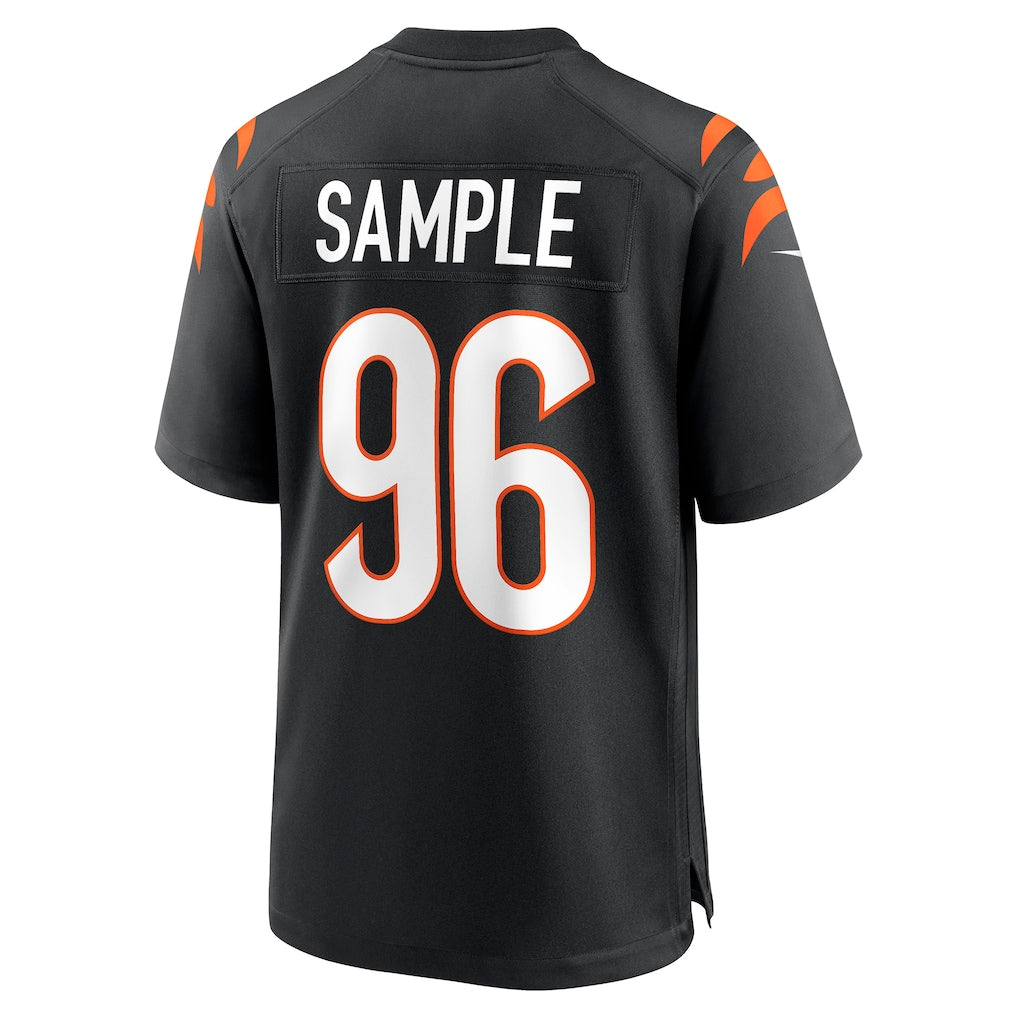 Perkns C.Bengals #96 Cam Sample Black Game Jersey
