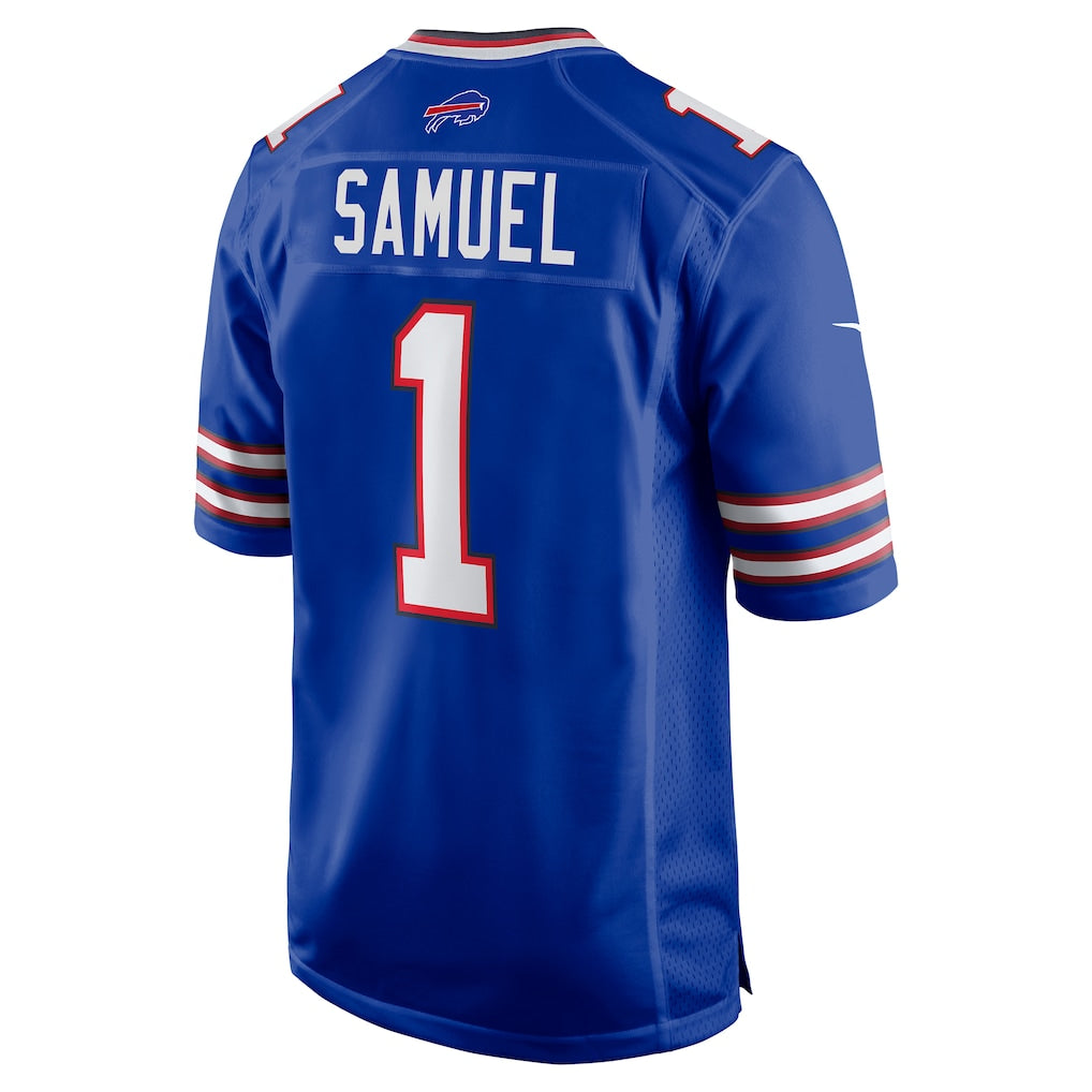 Perkns B.Bills #1 Curtis Samuel Royal Game Jersey
