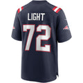 Perkns NE.Patriots #72 Matt Light Navy Game Retired Player Jersey