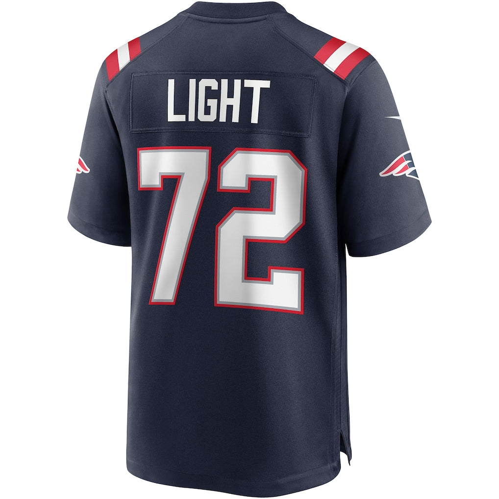 Perkns NE.Patriots #72 Matt Light Navy Game Retired Player Jersey